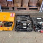 3x Professioneel elektrisch gereedschap in koffer, W.o. Metabo, Milwau